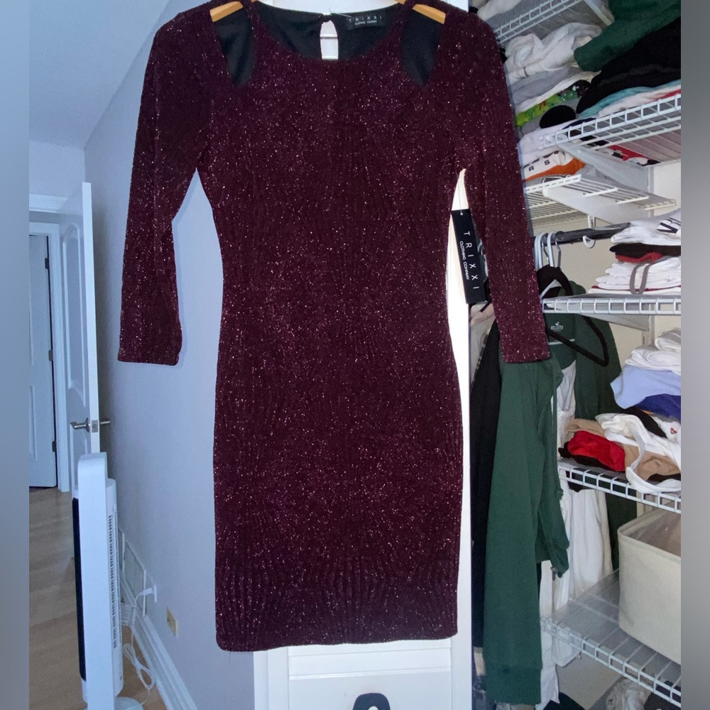 FREE SHIPPING Small Trixxi Purple Glitter Dress
